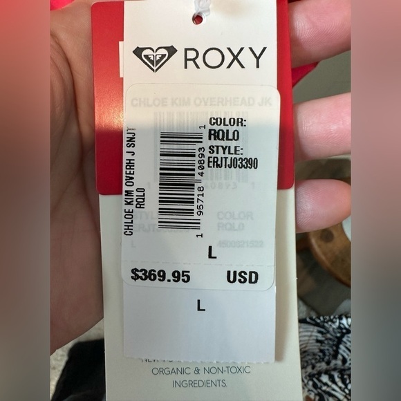 NWT ROXY RED PULLOVER SKI/BOARD JACKET SIZE LARGE - Picture 12 of 15